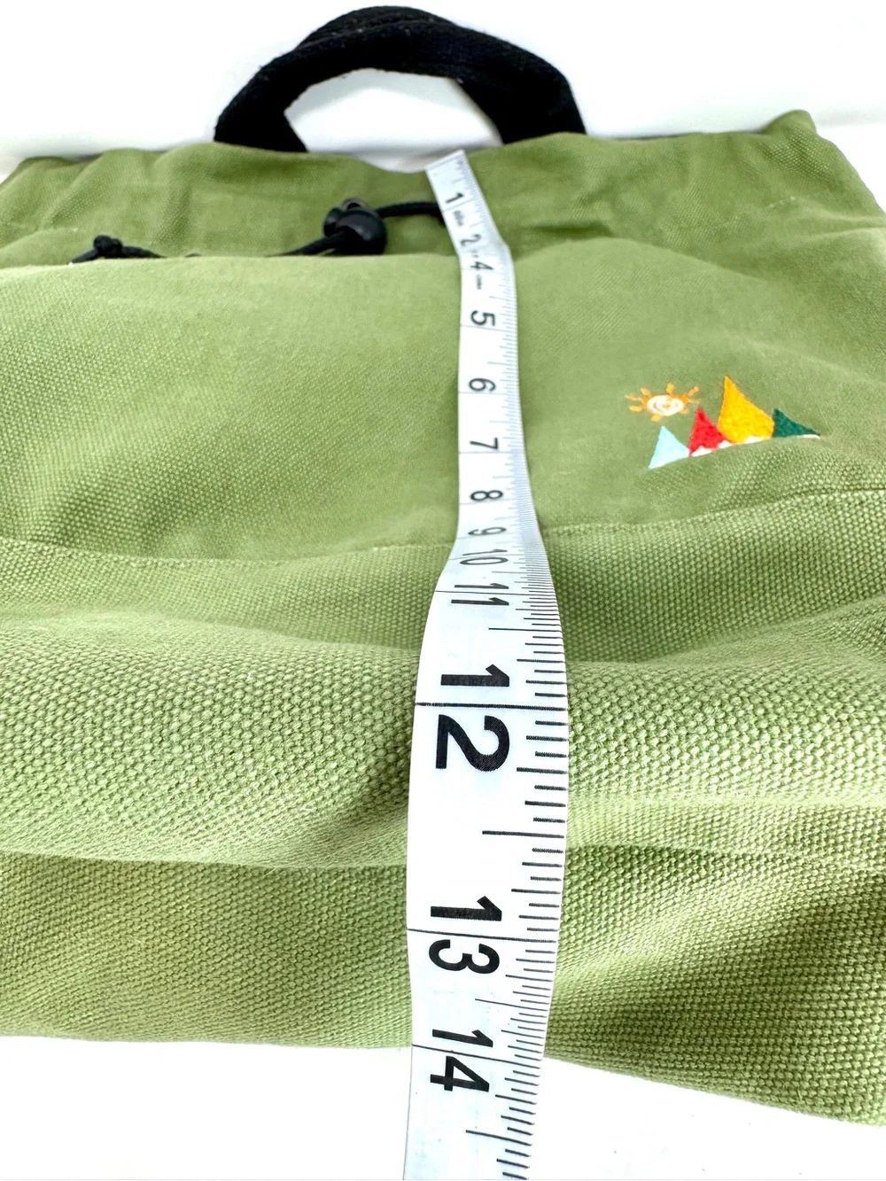 Togood Canvas Drawstring Bucket Crossbody Bag – Sage Green – Excellent Condition